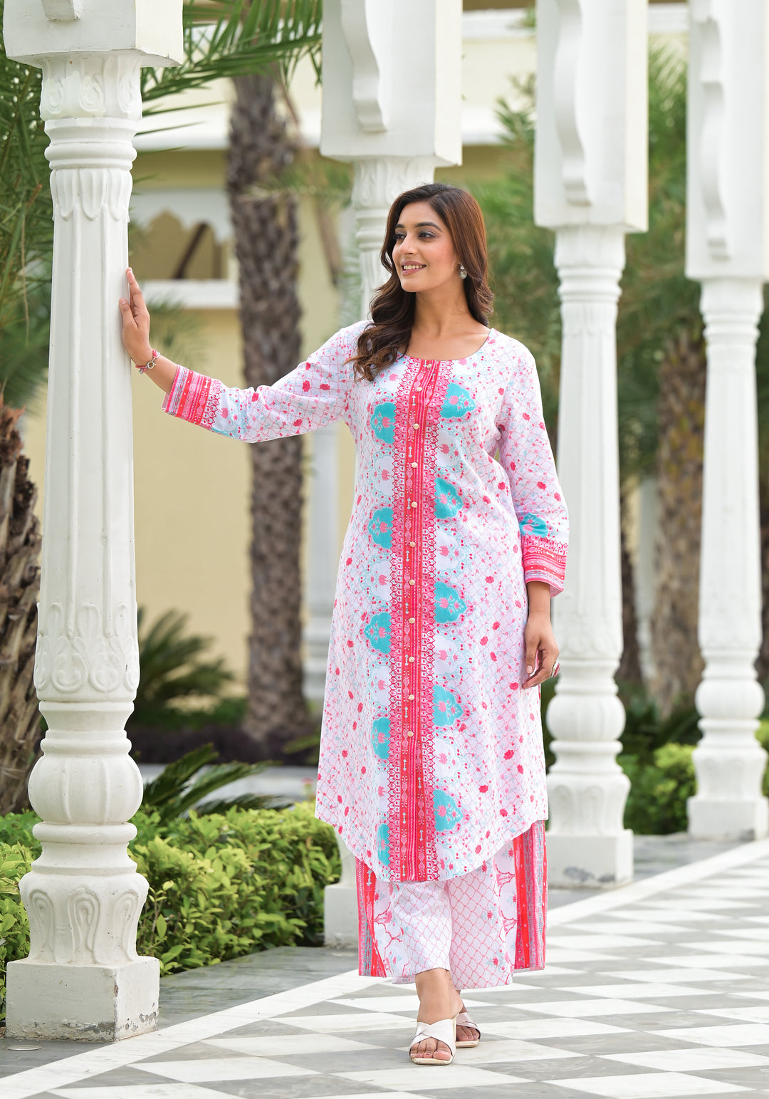 Gul - Apple Hem Kurta And Palazzo