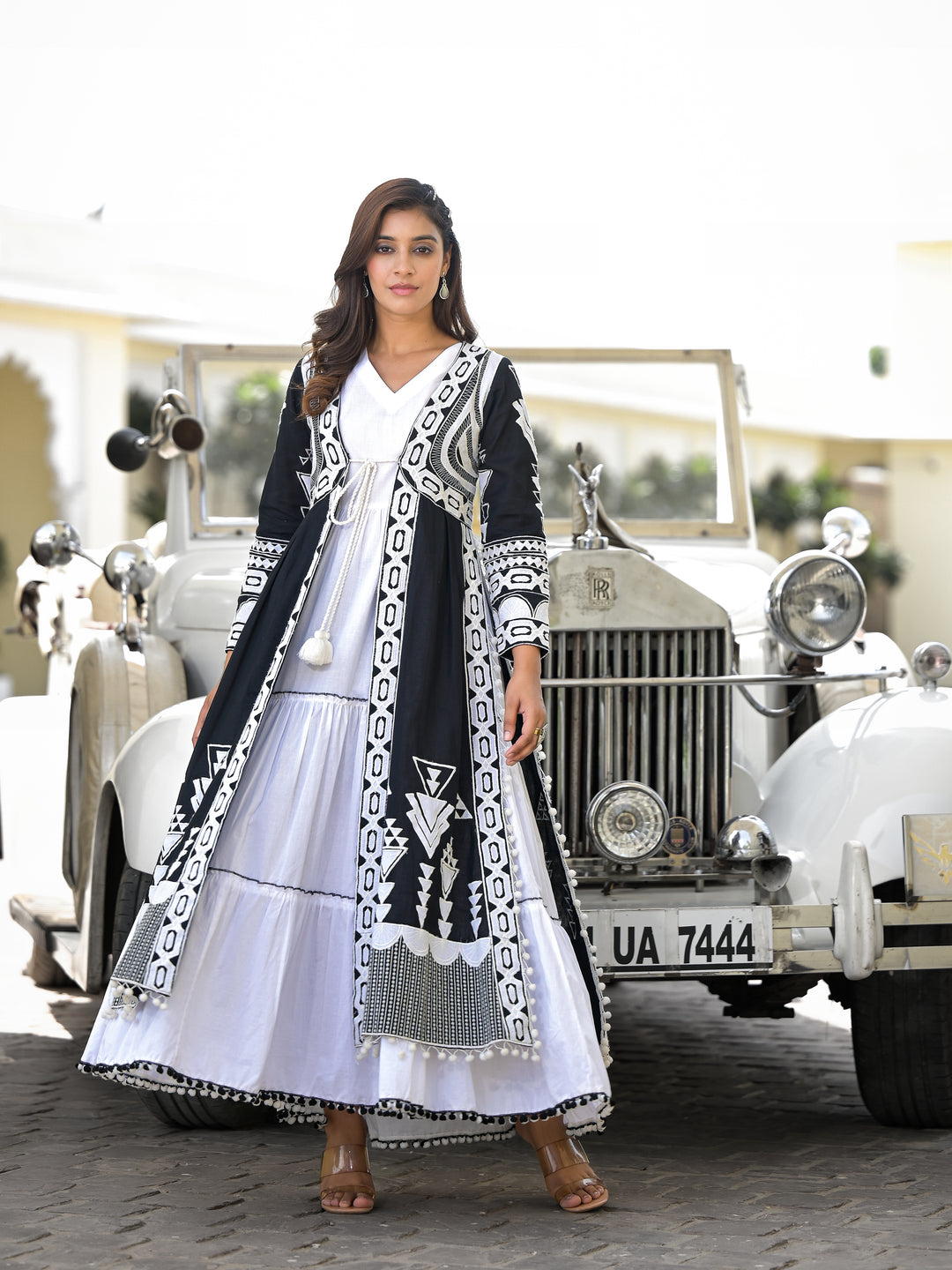 Gossamer - Dress With Long Jacket (Black)