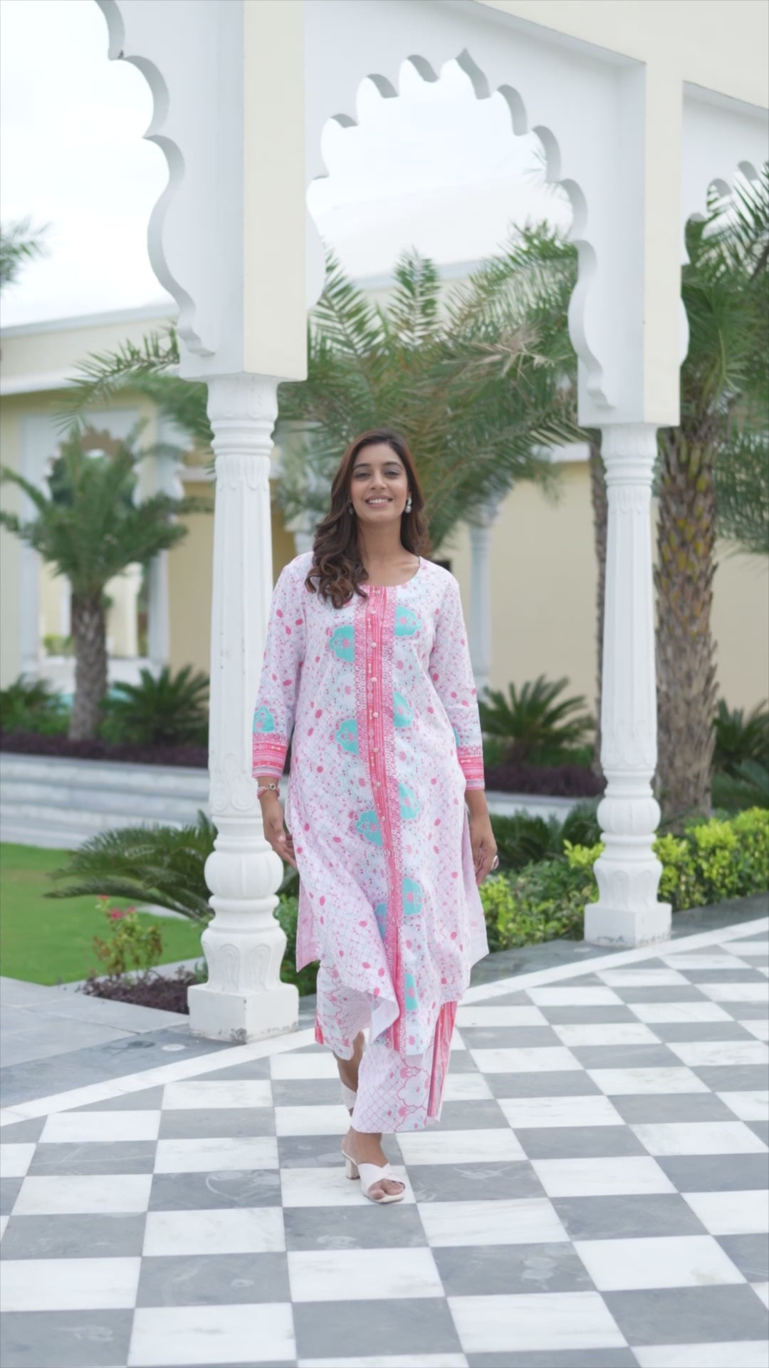 Gul - Apple Hem Kurta And Palazzo