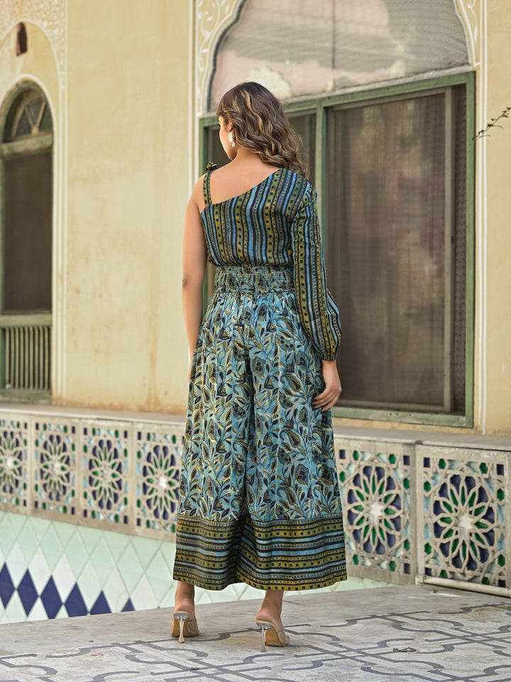 Rubia - Asymmetric Jumpsuit (Camouflage)