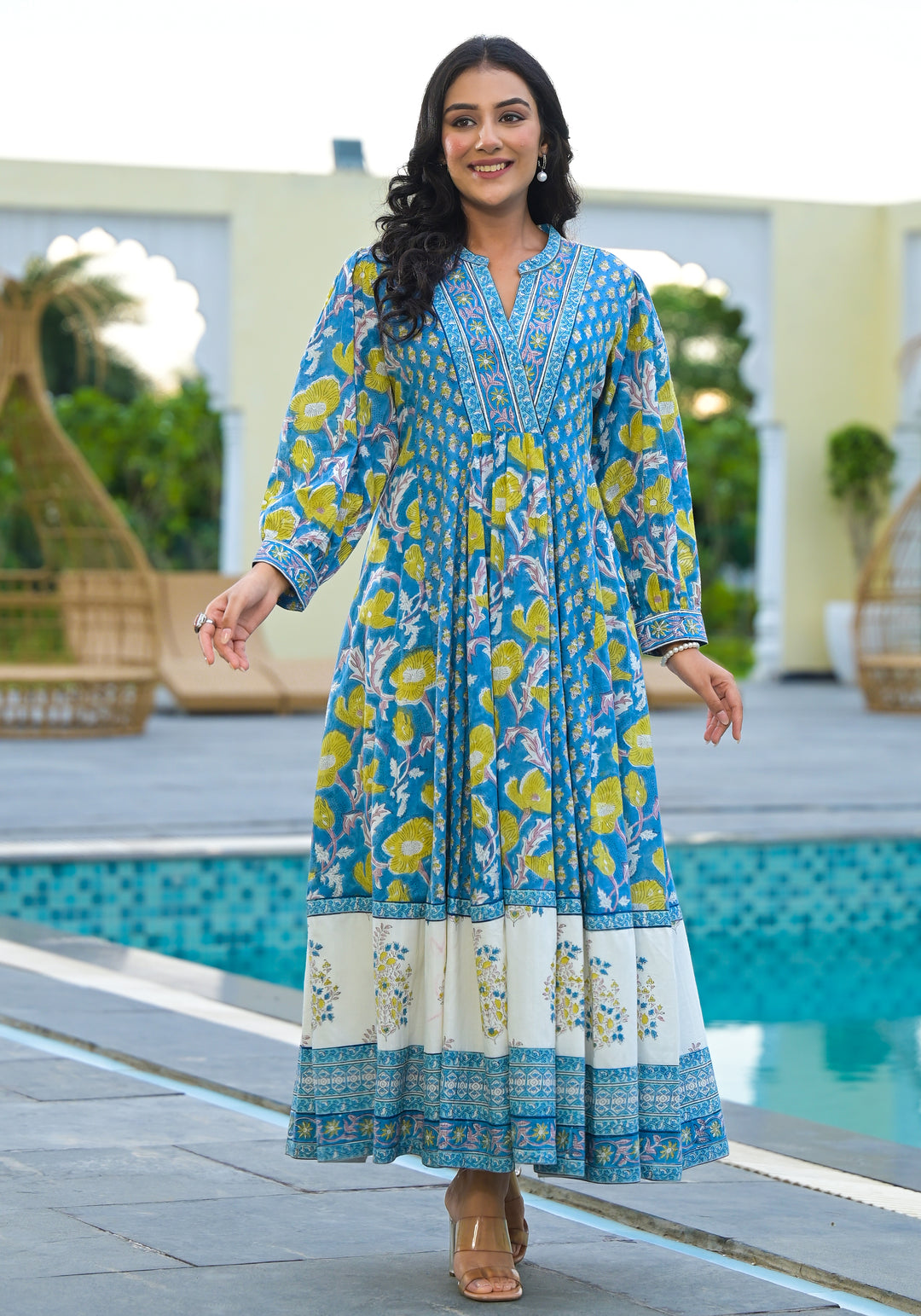 PHOOL - GATHERED PANEL DRESS