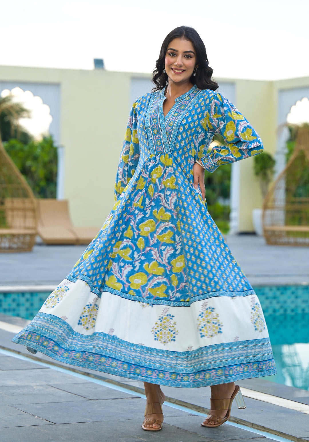 PHOOL - GATHERED PANEL DRESS