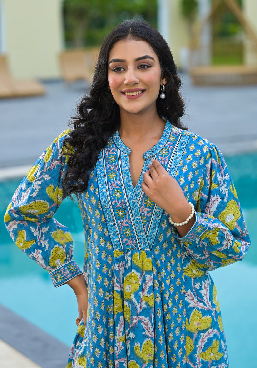 PHOOL - GATHERED PANEL DRESS