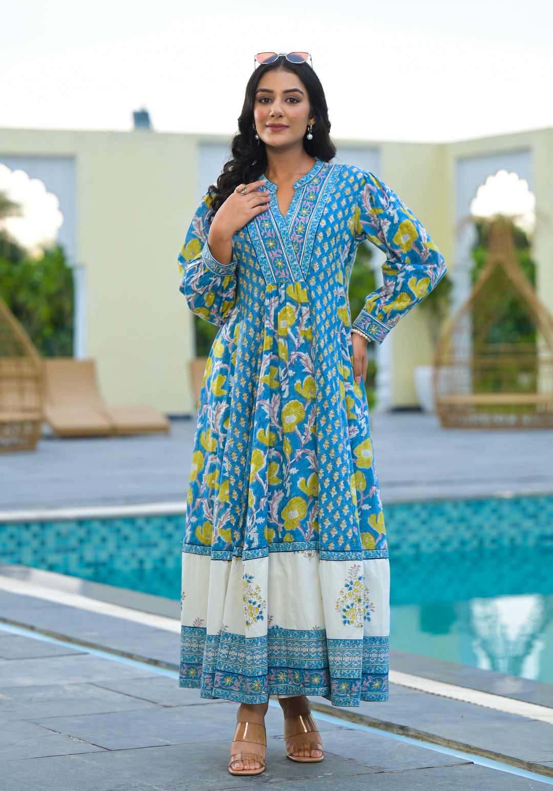 PHOOL - GATHERED PANEL DRESS