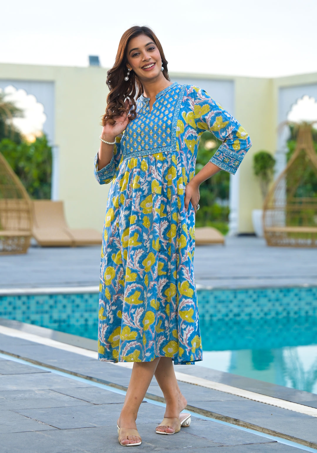 Meher - Dress (Cobalt Blue)