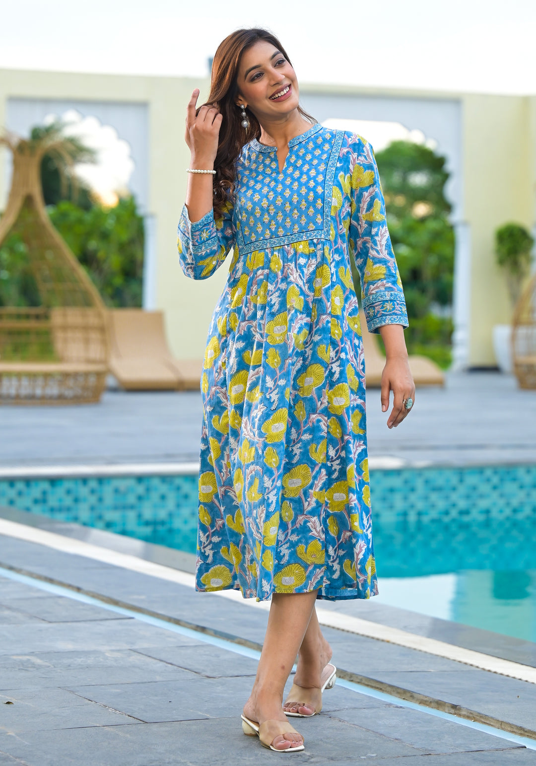 Meher - Dress (Cobalt Blue)