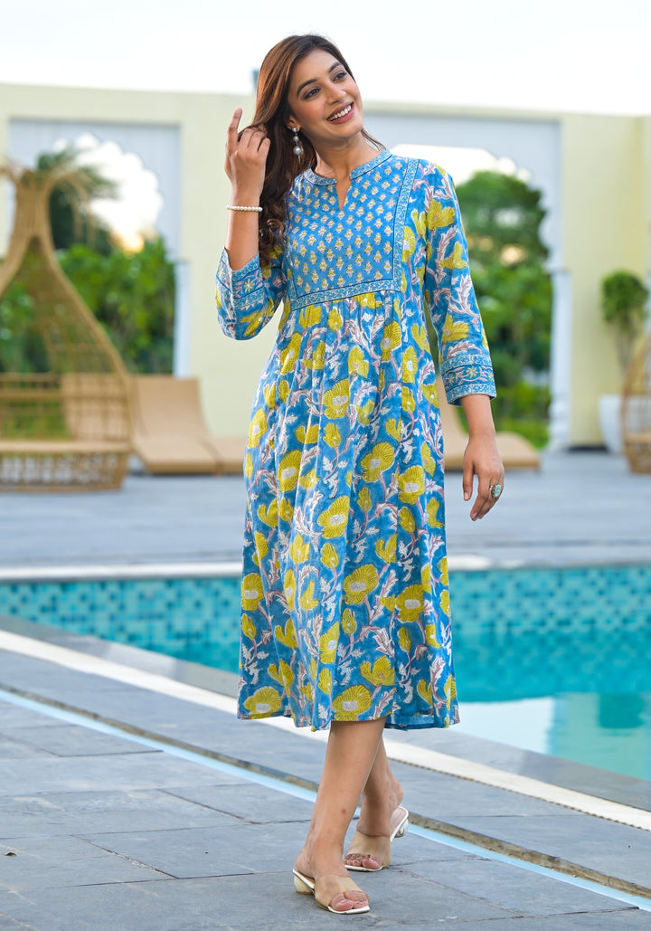 Meher - Dress (Cobalt Blue)