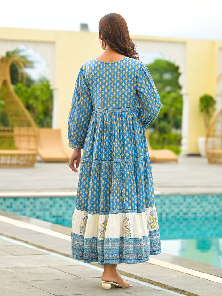 GUL - TIERED DRESS (COBALT BLUE)