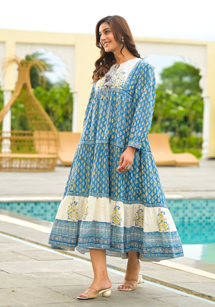 GUL - TIERED DRESS (COBALT BLUE)