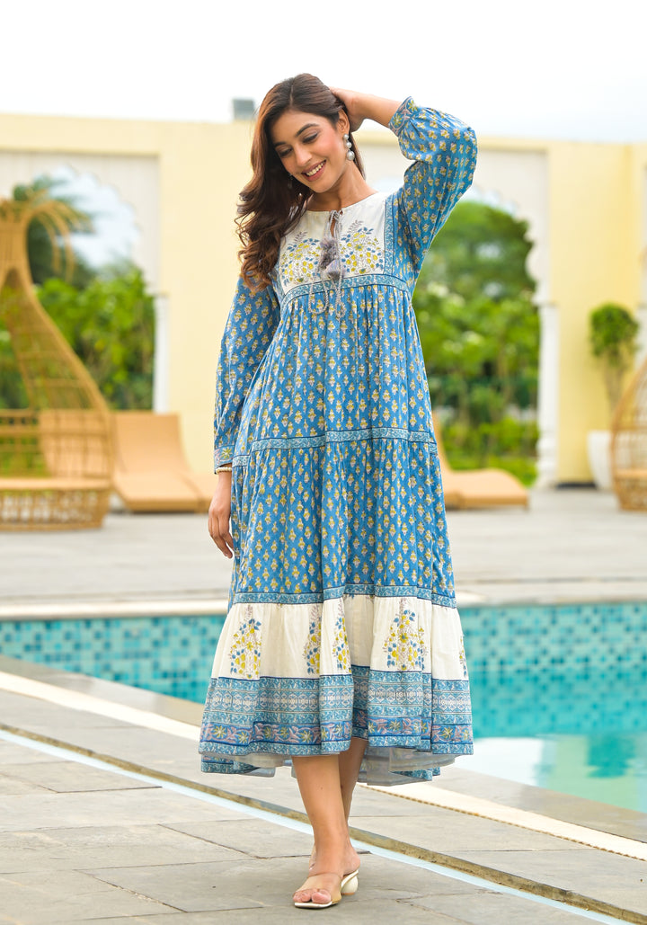 GUL - TIERED DRESS (COBALT BLUE)