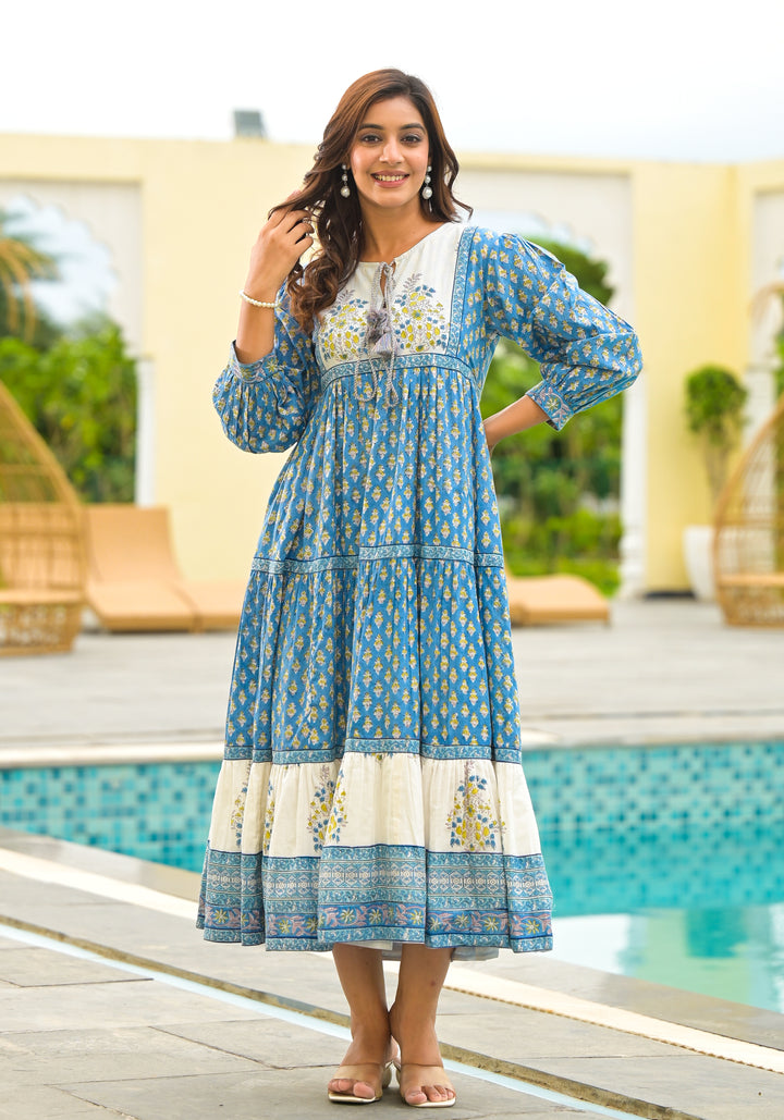 GUL - TIERED DRESS (COBALT BLUE)