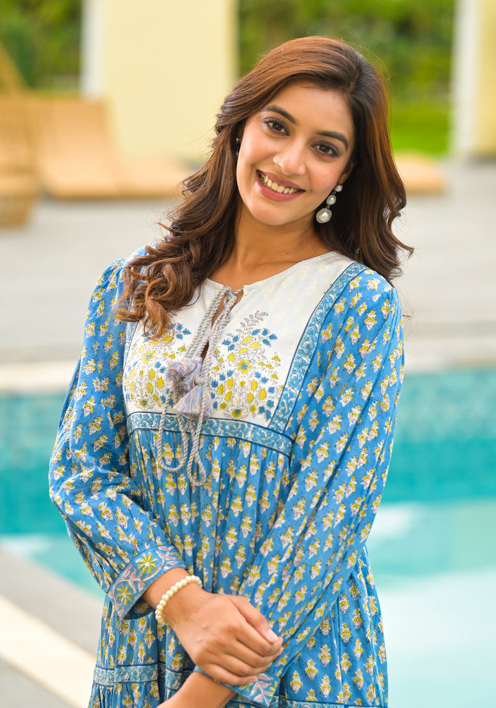 GUL - TIERED DRESS (COBALT BLUE)