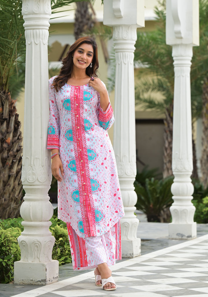 GUL - APPLE HEM KURTA AND PALAZZO