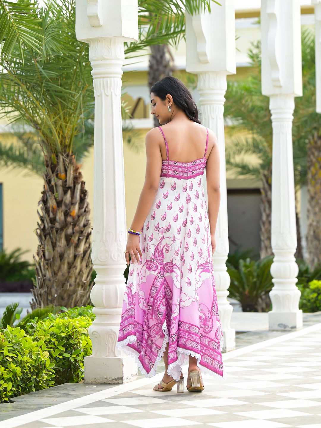Pulcher - Slip Handkerchief Dress (Taffy Pink)