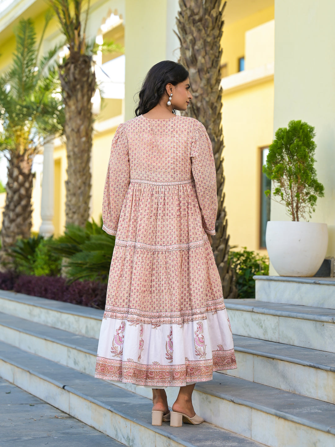 GUL - TIERED DRESS (DESERT SAND)