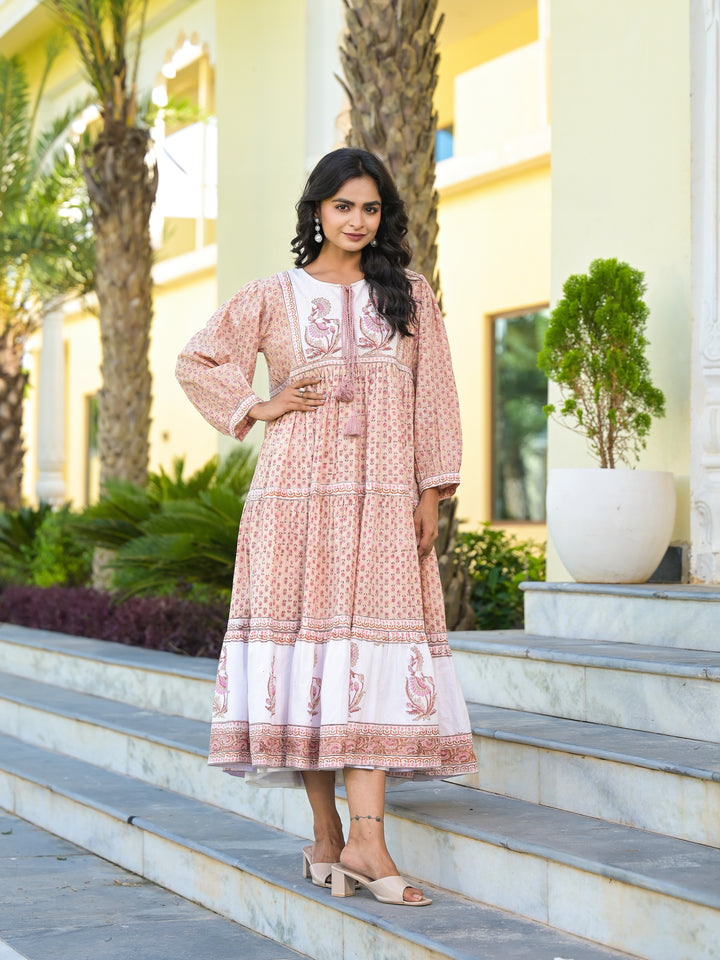 GUL - TIERED DRESS (DESERT SAND)