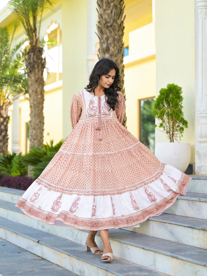 GUL - TIERED DRESS (DESERT SAND)
