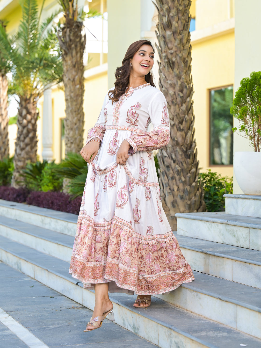 Gul - Tiered Dress (Desert Sand)