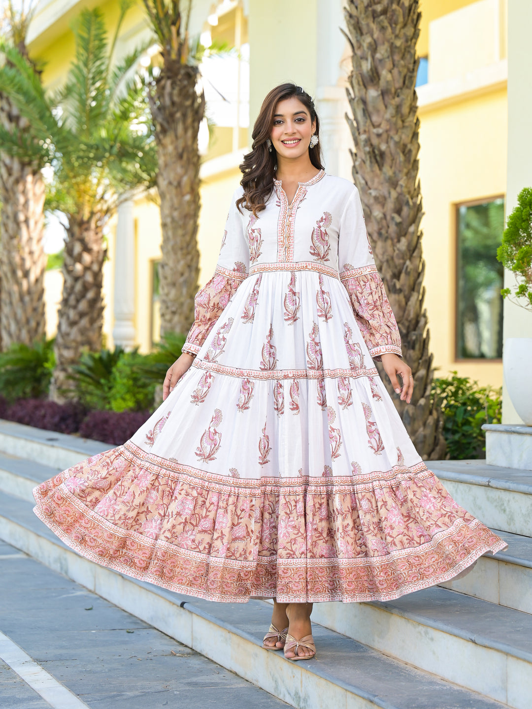 Gul - Tiered Dress (Desert Sand)