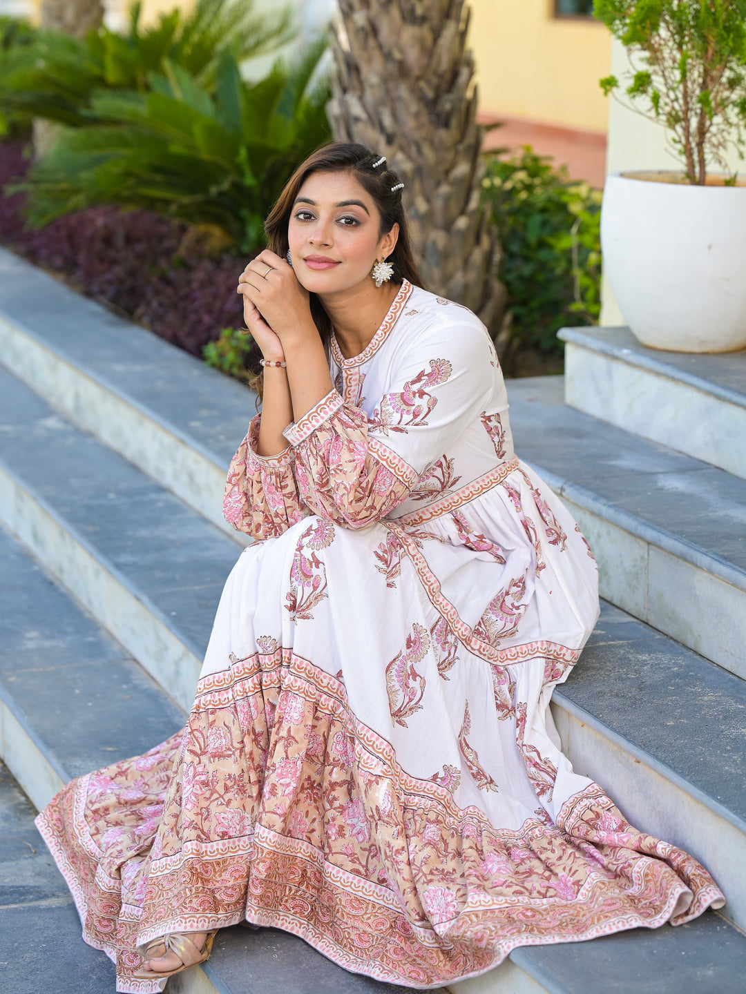 Gul - Tiered Dress (Desert Sand)