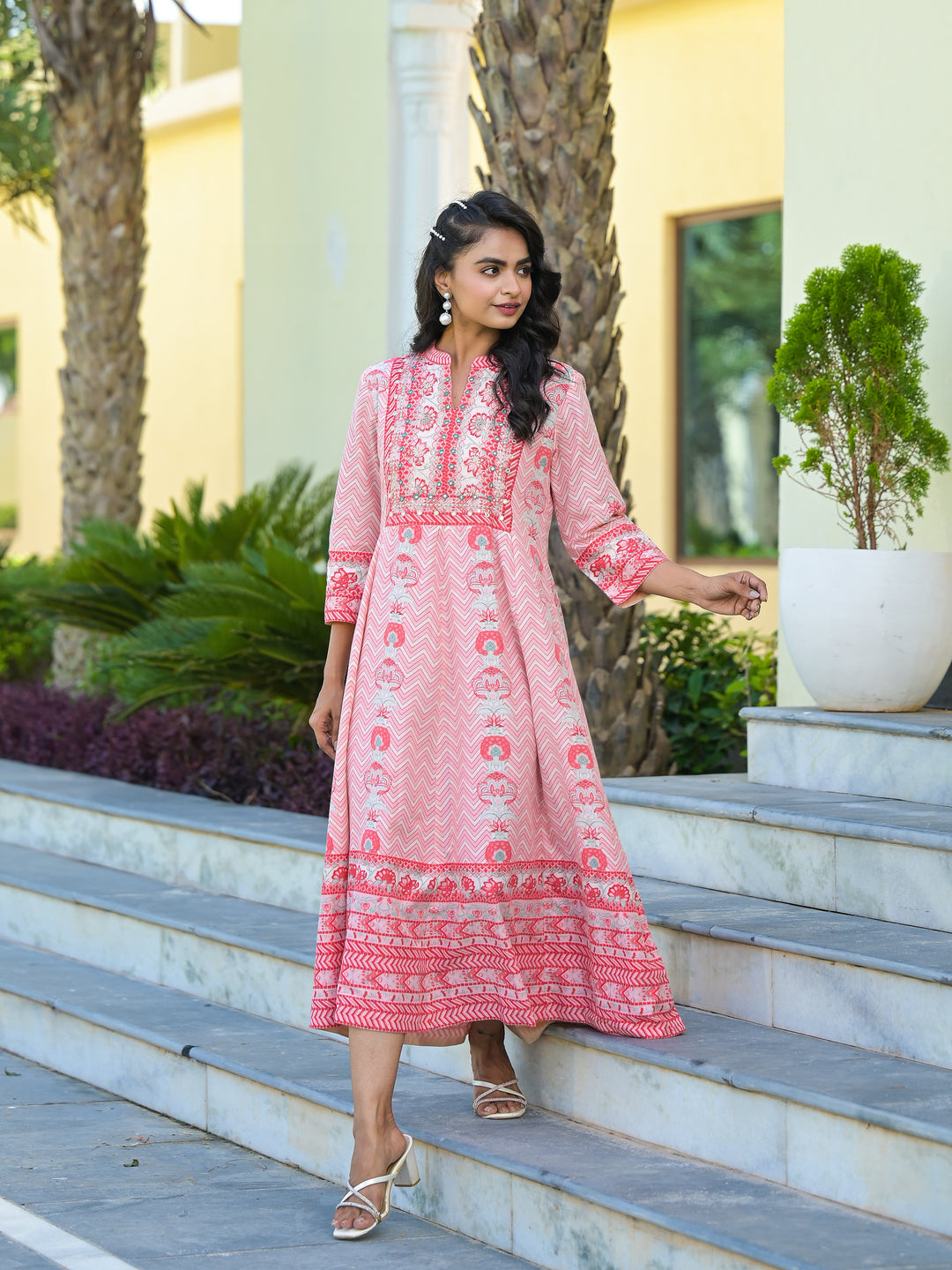 UNAZA - GATHERED DRESS