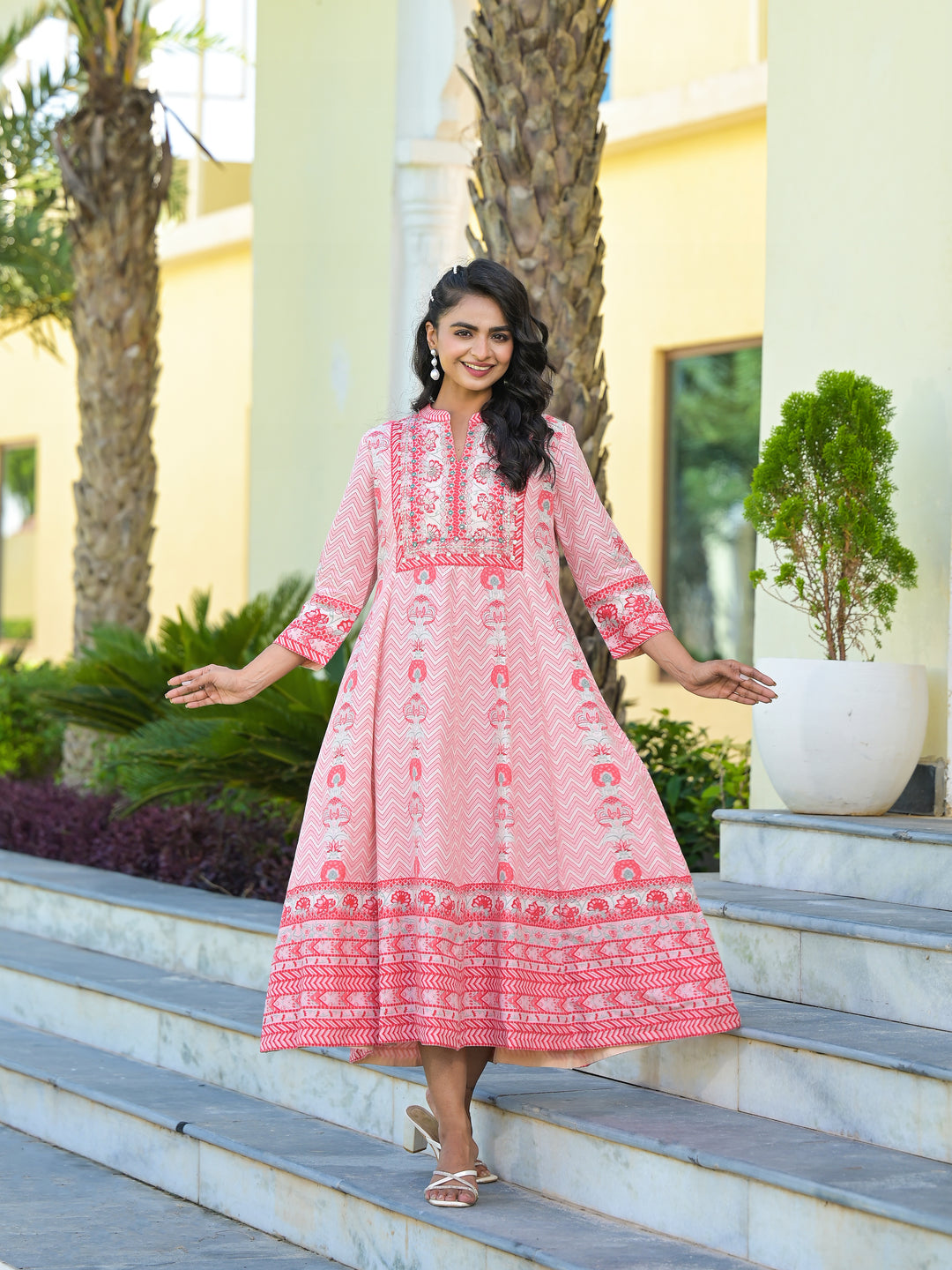 UNAZA - GATHERED DRESS