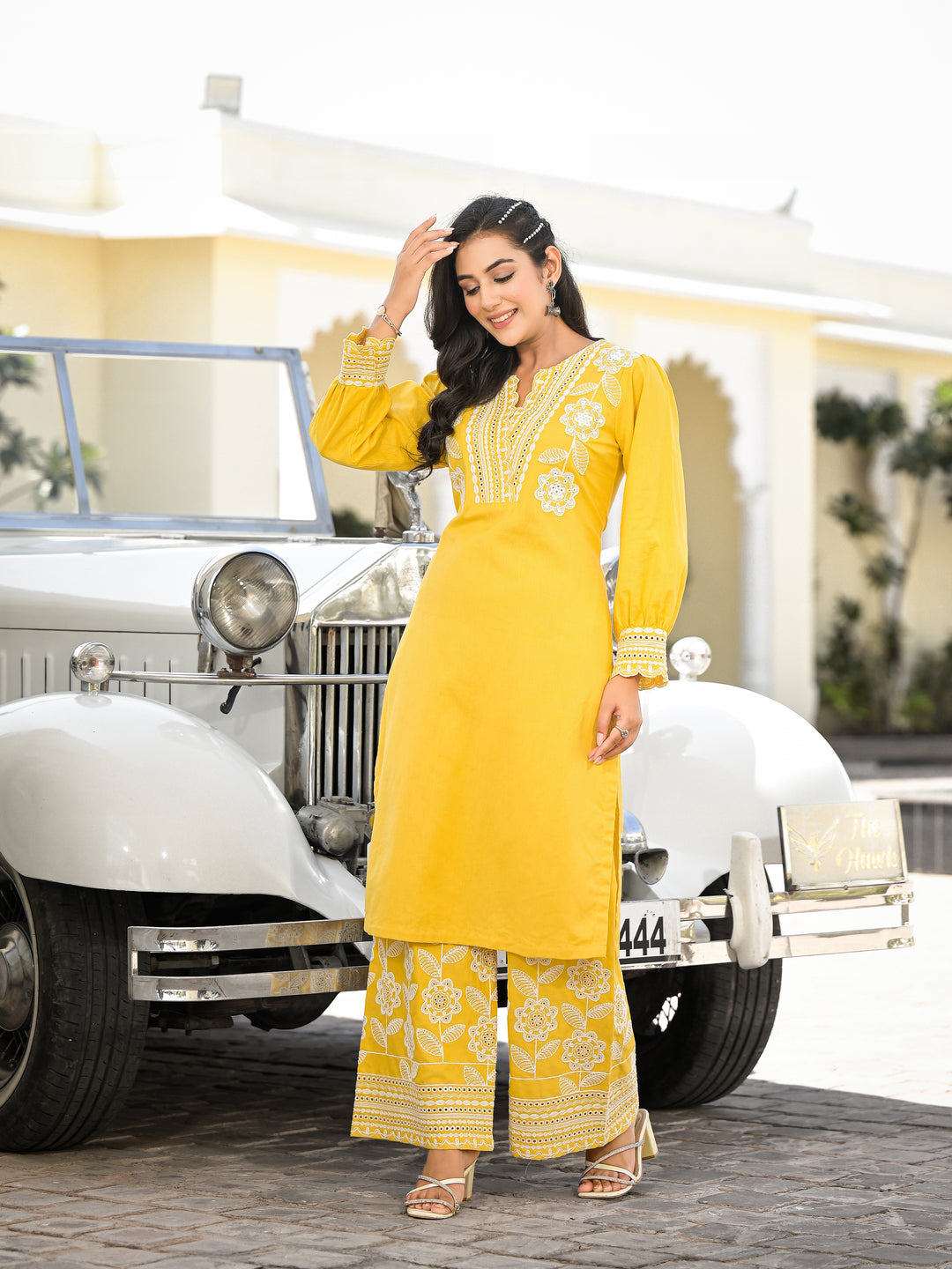 Starini - Lapel Kurta And Palazzo