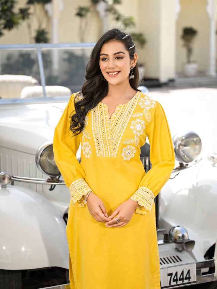 Starini - Lapel Kurta And Palazzo