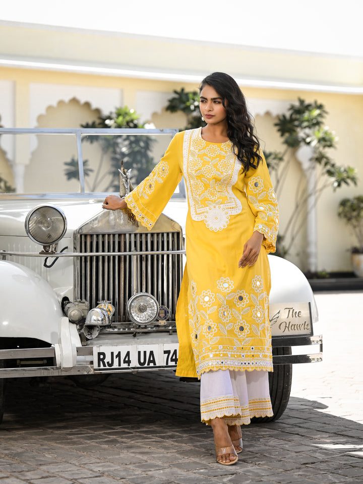 LALITI - STRAIGHT KURTA AND PALAZZO