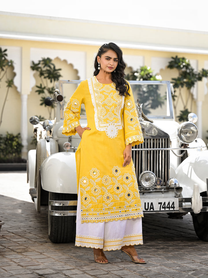 LALITI - STRAIGHT KURTA AND PALAZZO