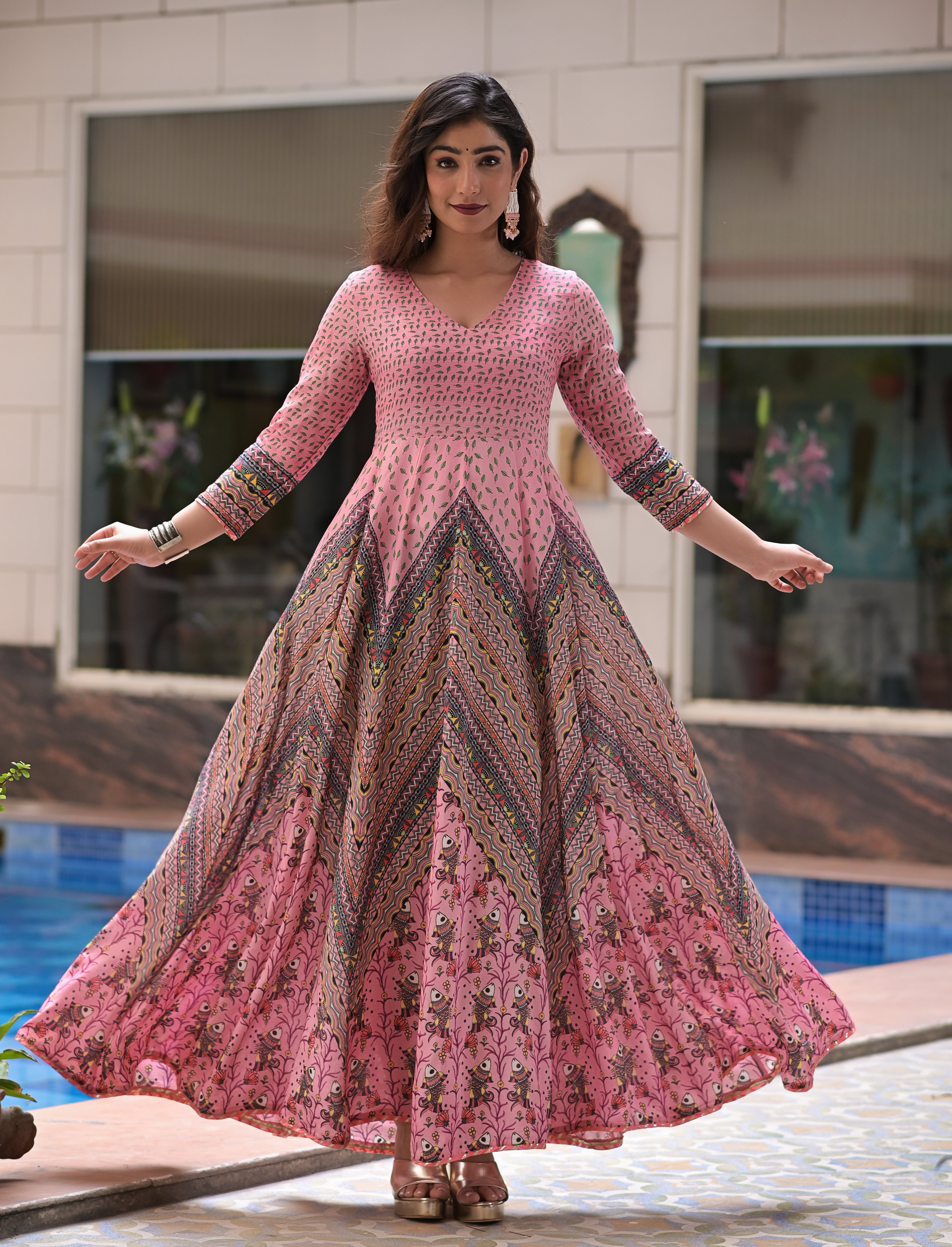 MIZRA- ANARKALI KURTA