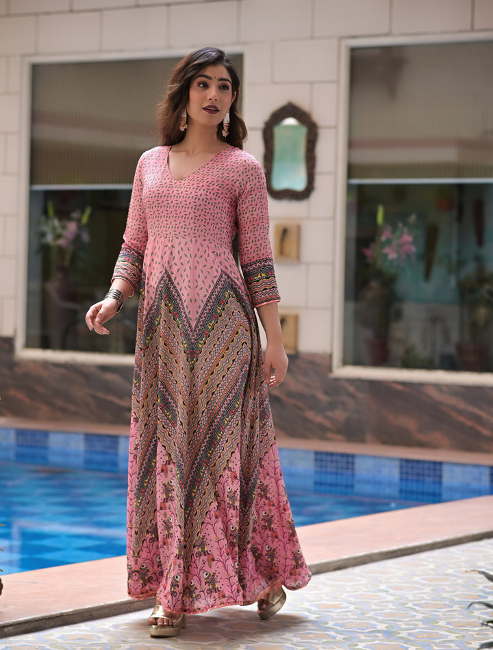 MIZRA- ANARKALI KURTA
