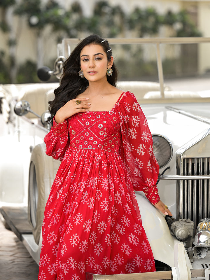 Koyal - Dress (Red)