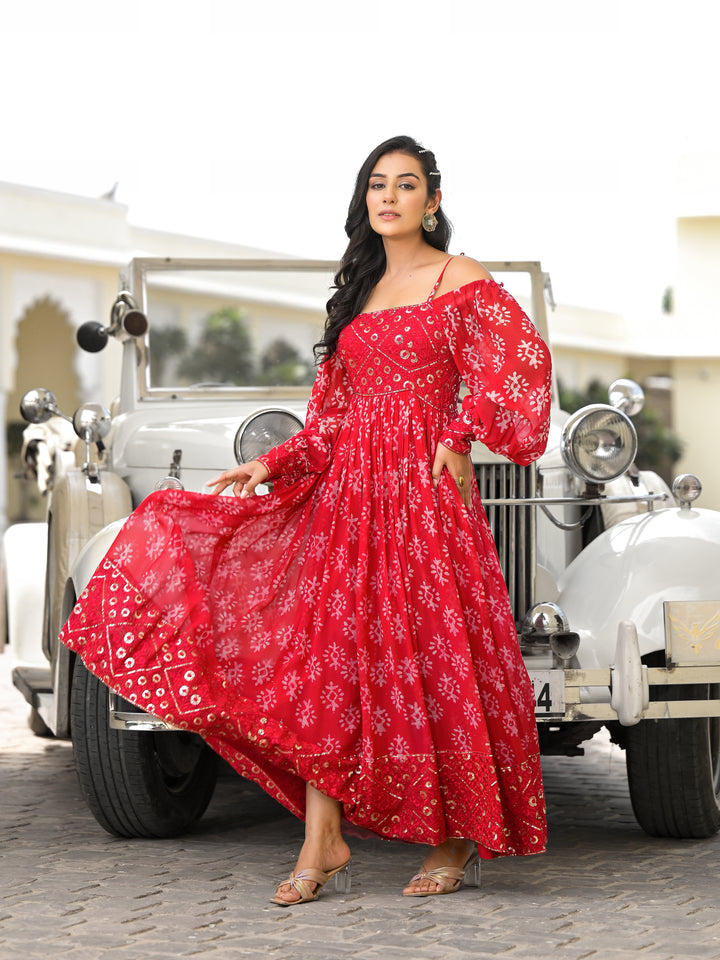 Koyal - Dress (Red)