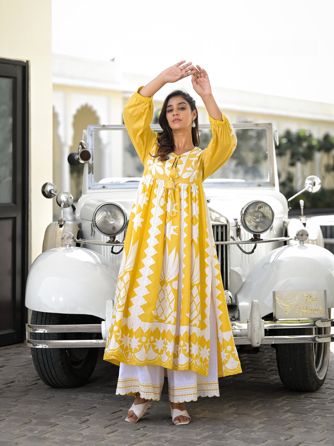 PALOMA - KURTA AND PALAZZO (MUSTARD)