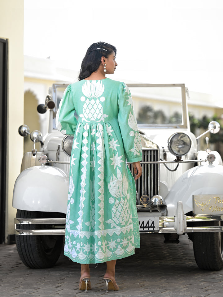 PALOMA - KURTA AND PALAZZO (AQUAMARINE)
