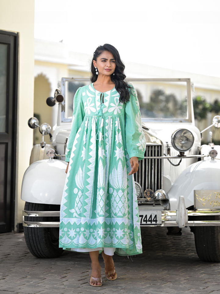 PALOMA - KURTA AND PALAZZO (AQUAMARINE)