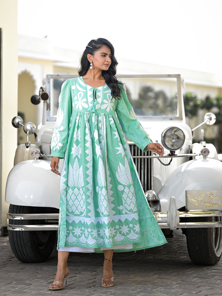 PALOMA - KURTA AND PALAZZO (AQUAMARINE)
