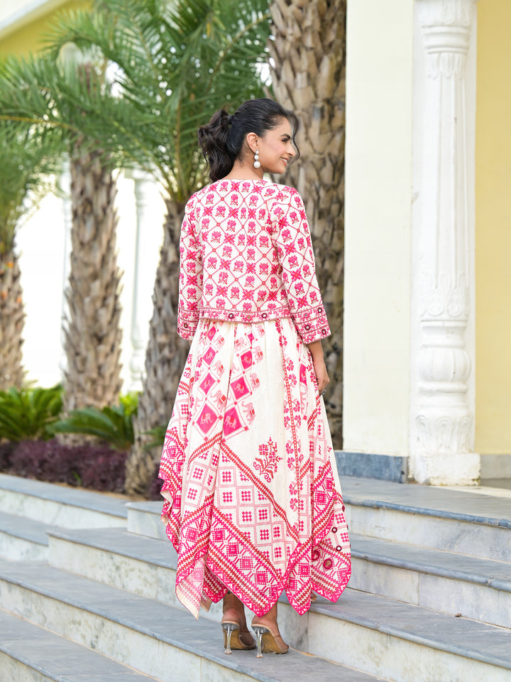 Pulchra - Smocked Dress & Jacket