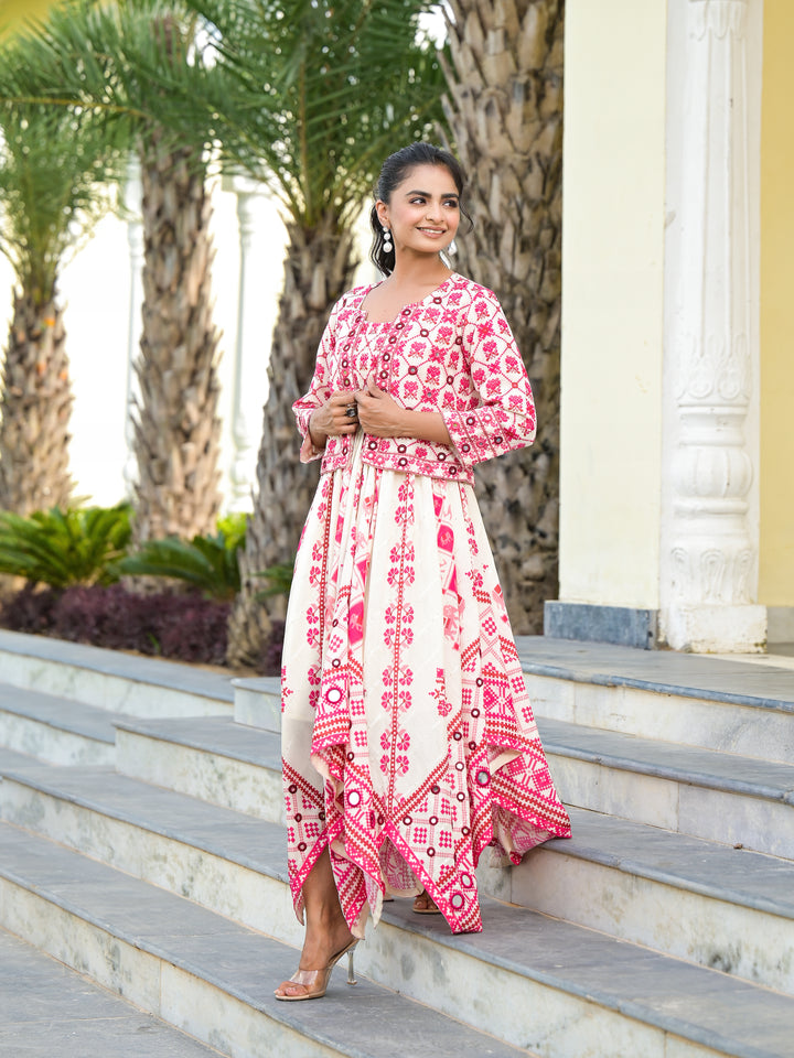 Pulchra - Smocked Dress & Jacket