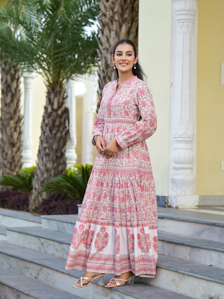 GUL - TIERED DRESS (BLUSH WHITE)