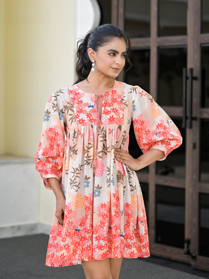 SAKURA - TUNIC (CREME PATTERNED)