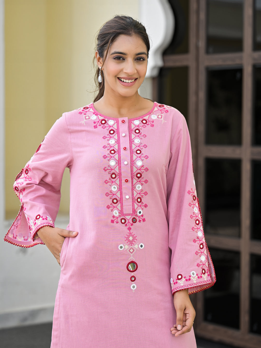 Aanta - Straight Kurta & Palazzo (Lavender)
