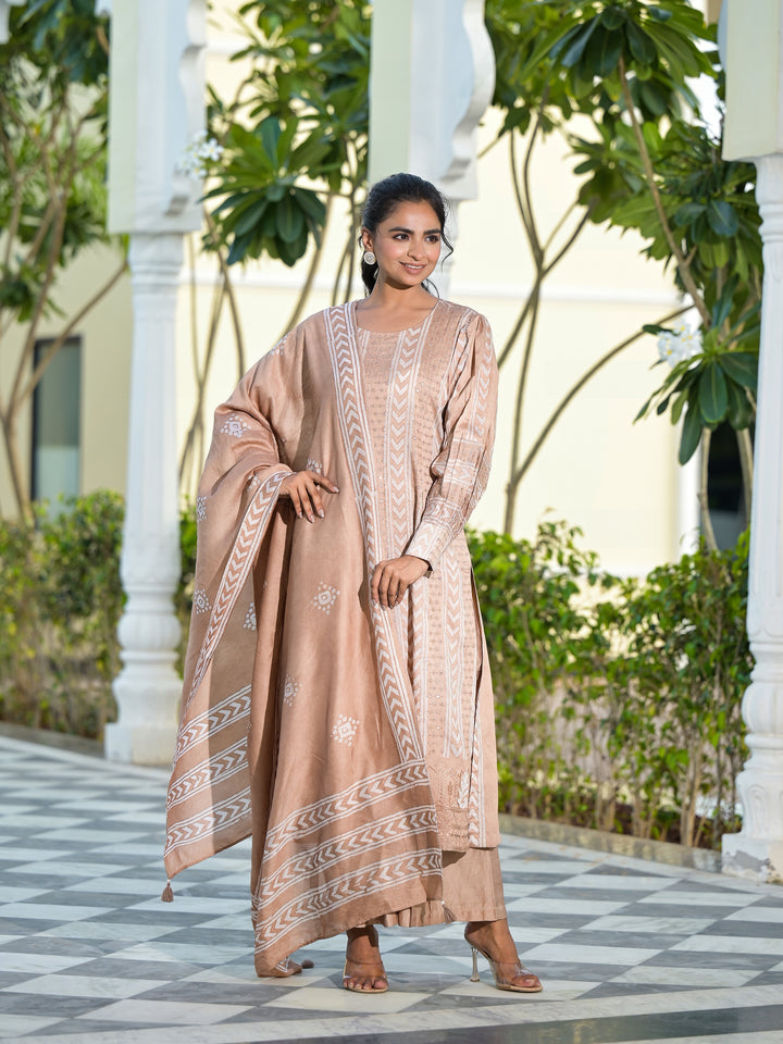 AKHROT - KURTA AND PALAZZO WITH DUPATTA