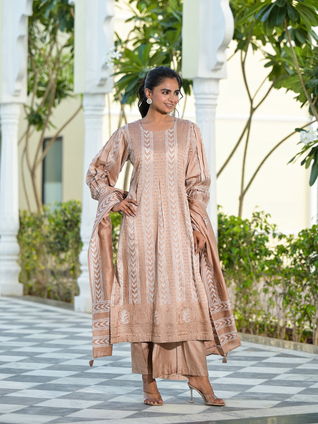 AKHROT - KURTA AND PALAZZO WITH DUPATTA
