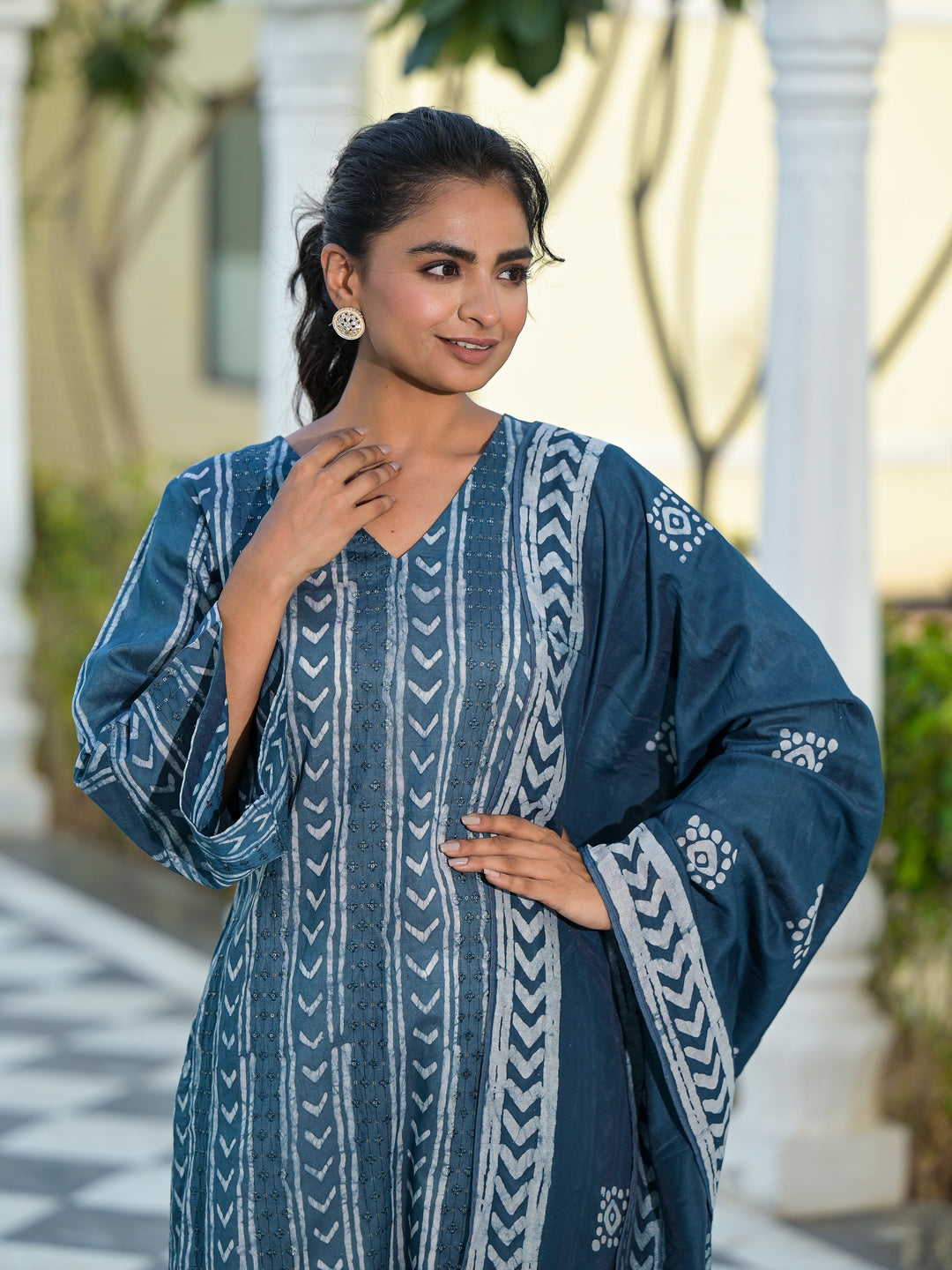 NEEL - KURTA AND PALAZZO WITH DUPATTA