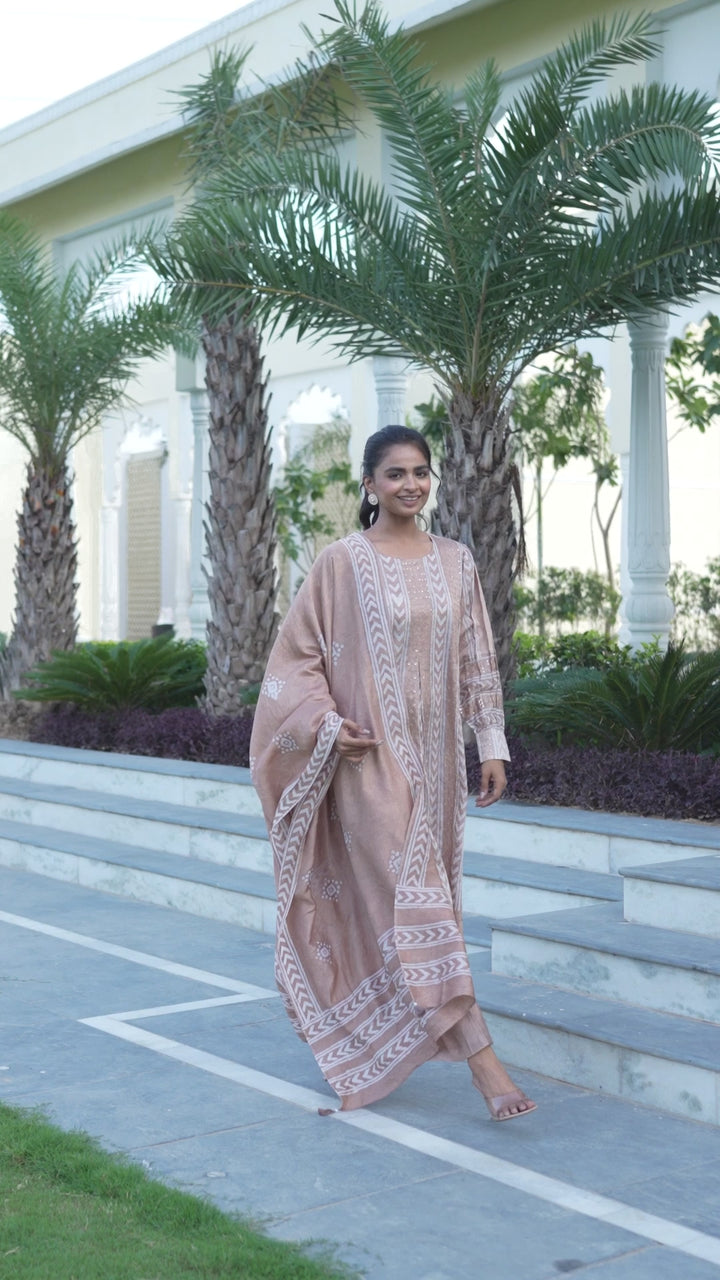 Akhrot - Kurta And Palazzo With Dupatta