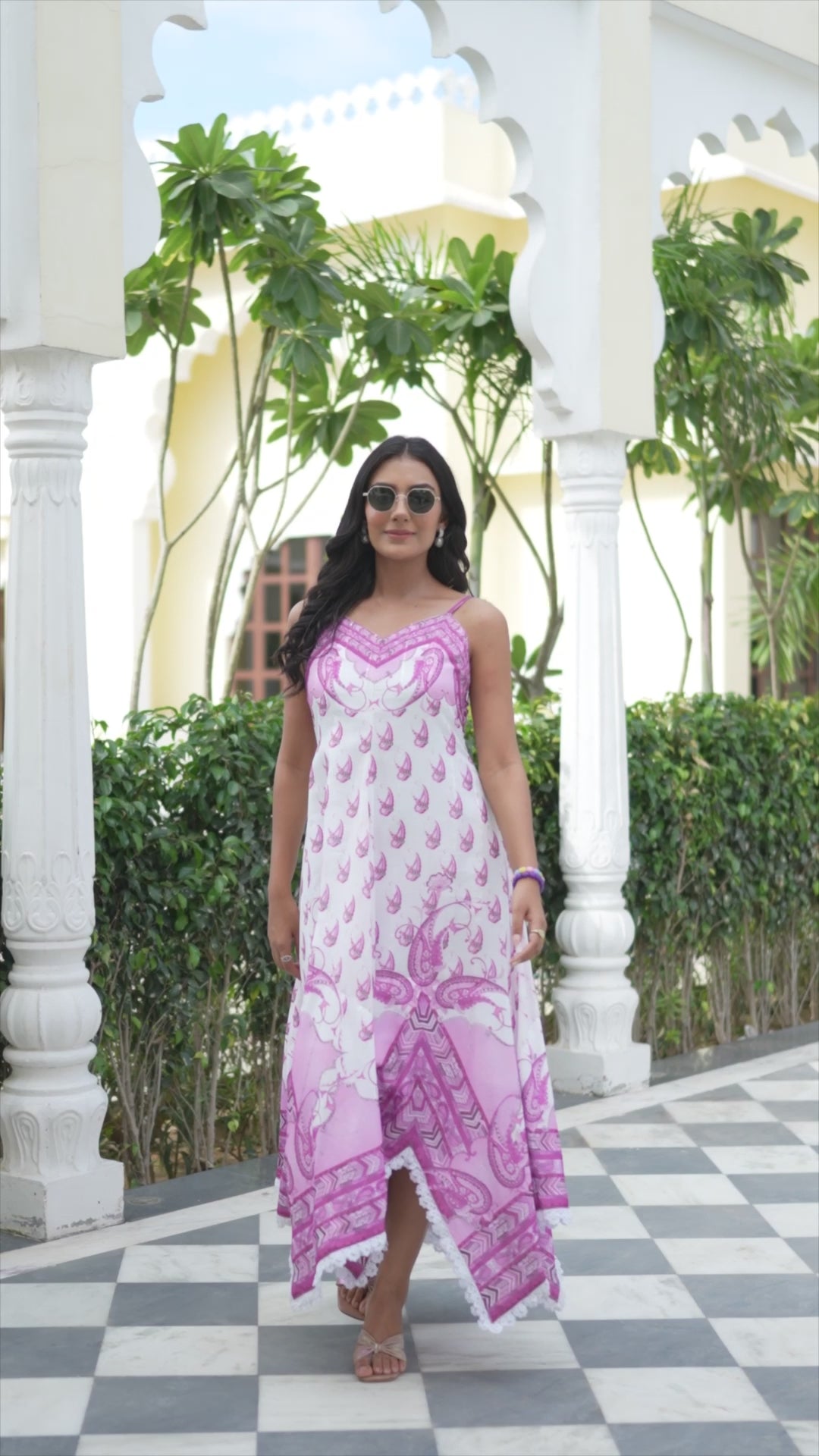 Pulcher - Slip Handkerchief Dress (Taffy Pink)