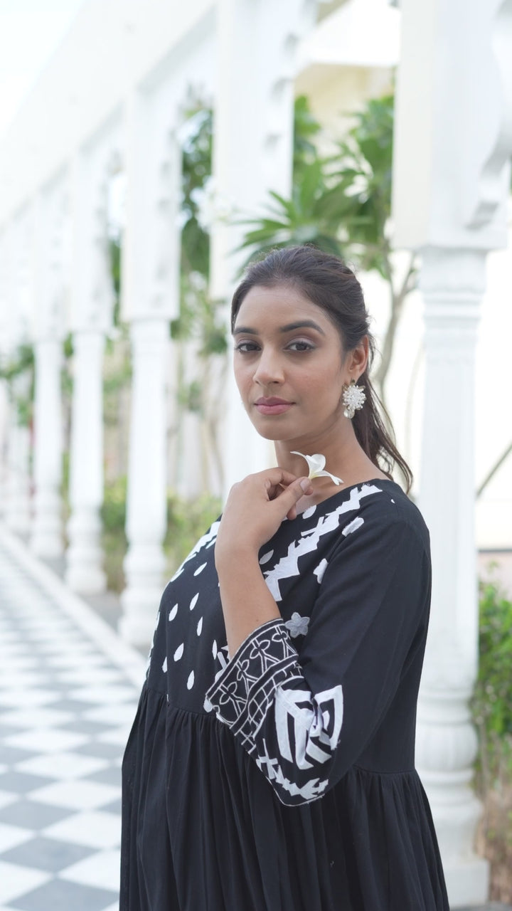 Starflower - Gathered Kurta And Palazzo
