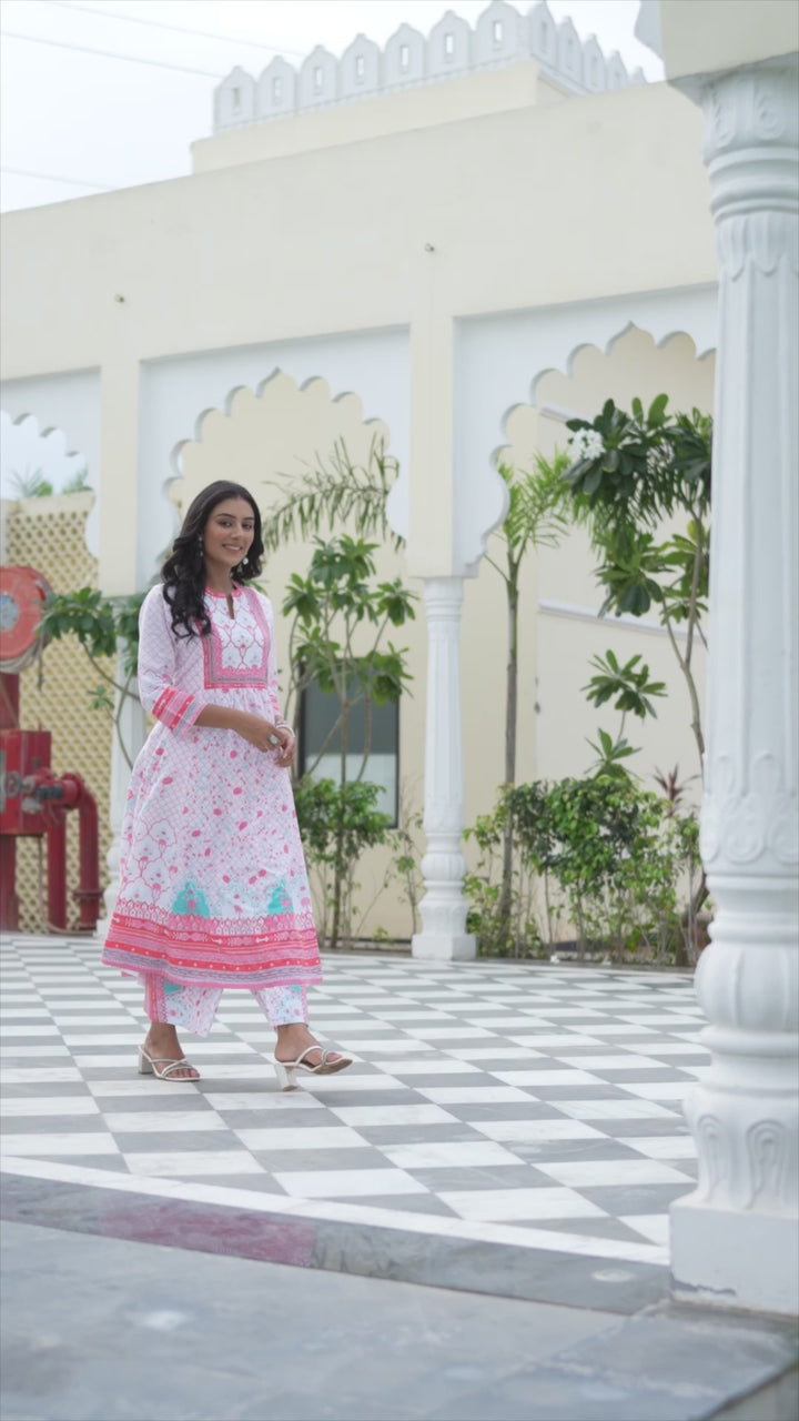 Sangria - Alia Cut Kurta And Palazzo